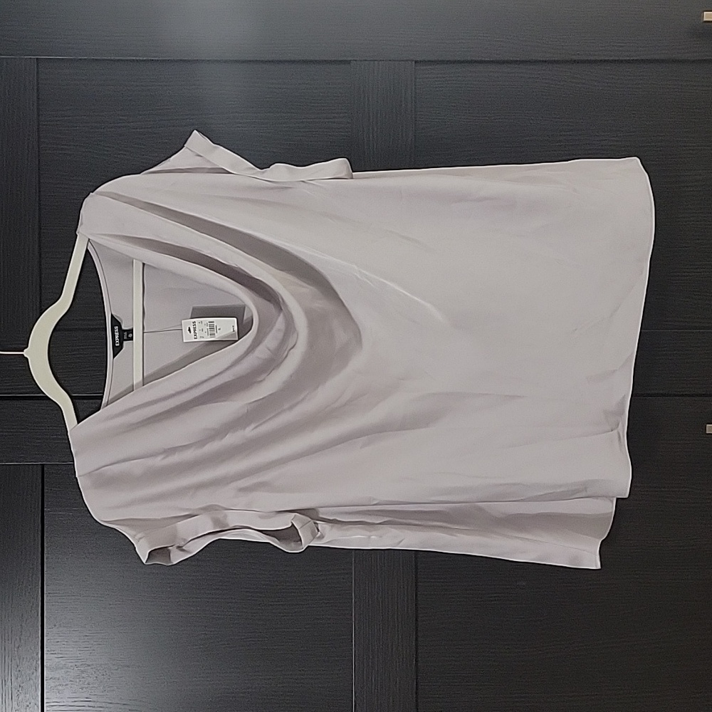 NWT Express Satin Cowl Neck Blouse